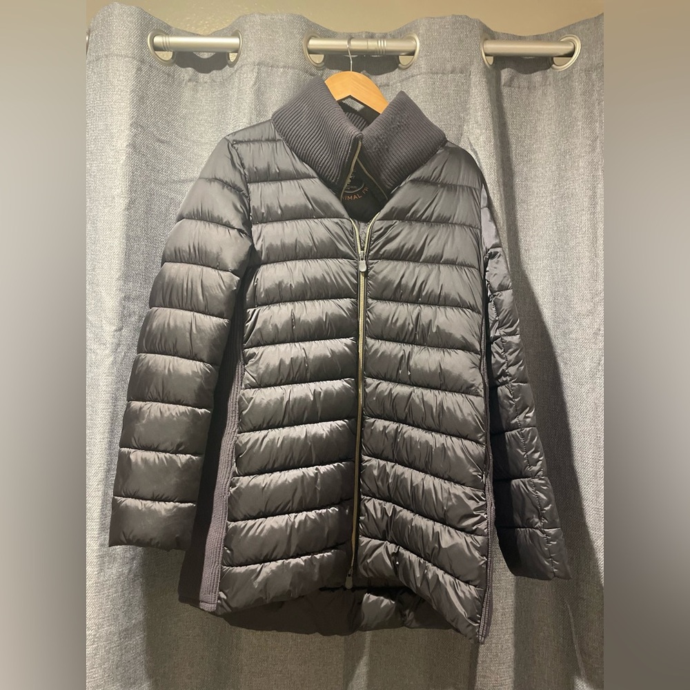 Save the duck ultra light puffer grey jacket women's size 2/M
